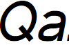 Qaz Italic font