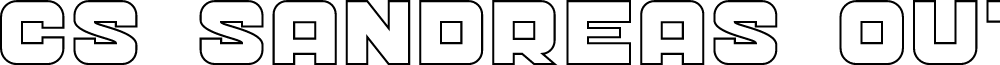 CS Sandreas Outline font