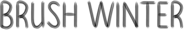 BRUSH WINTER font