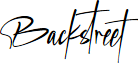 Backstreet font