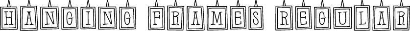 Hanging Frames Regular font