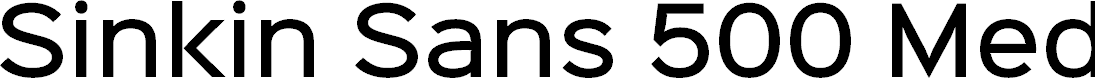 Preview image for Sinkin Sans 500 Medium