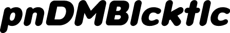 Opun DEMO Black Italic