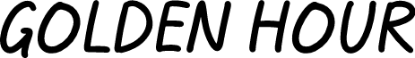 Golden Hour font