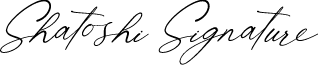Shatoshi Signature Italic