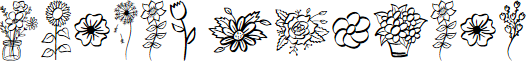 Garden Flowers font