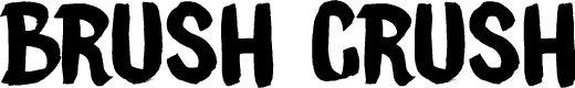 DK Brush Crush Font Designed by David Kerkhoff