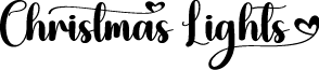 Christmas Lights font