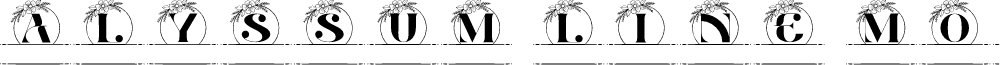 Alyssum Line Monogram font