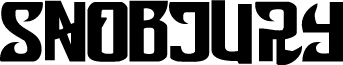 Snobjury font