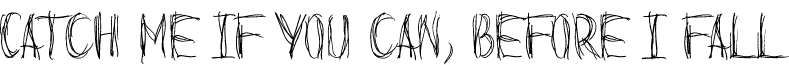 Before I Fall Demo font