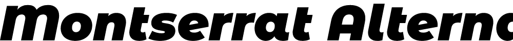 Preview image for Montserrat Alternates Black Italic