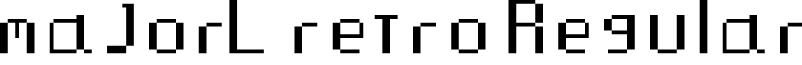 majorL retro Regular font