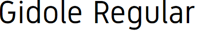 Gidole Regular font