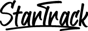 StarTrack font