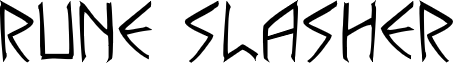 Rune Slasher font
