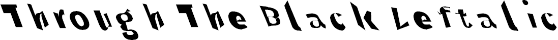 Preview image for Through The Black Leftalic