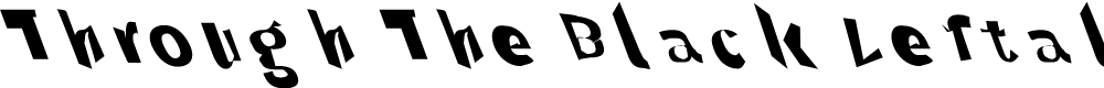 Preview image for Through The Black Leftalic