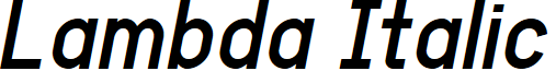 Lambda Italic