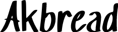 Akbread font