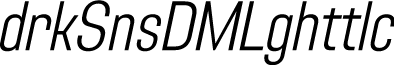 Adirek Sans DEMO Light Italic