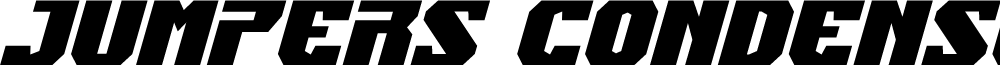 Jumpers Condensed Italic