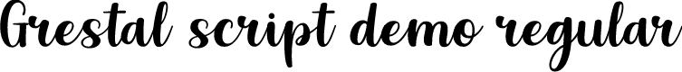 Preview image for Grestal Script DEMO Regular