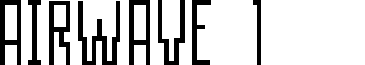 AIRWAVE 1 font
