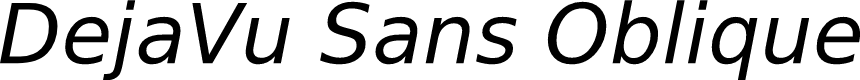 Preview image for DejaVu Sans Oblique