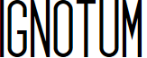 Ignotum font