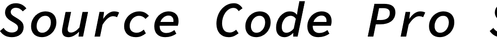Preview image for Source Code Pro Semibold Italic