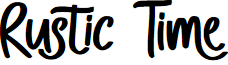 Rustic Time - Personal Use font