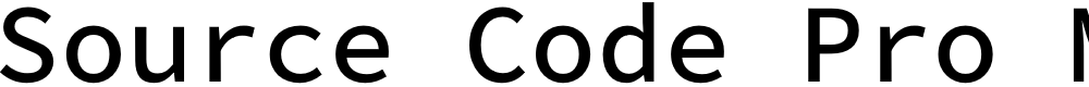 Preview image for Source Code Pro Medium