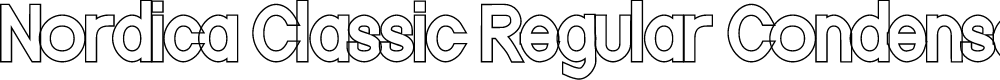 Preview image for Nordica Classic Regular Condensed Outline