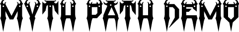 Myth Path Demo font