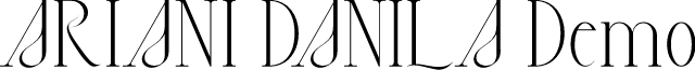 Ariani Danila Demo font