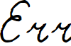 Erratic Cursive Italic font