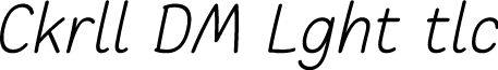 Cakerolli DEMO Light Italic