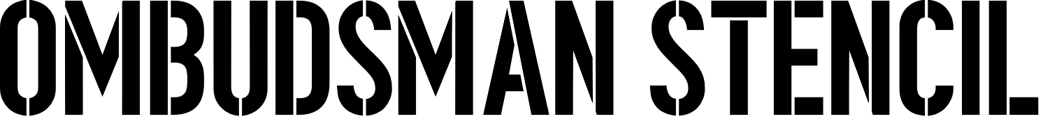 Ombudsman Stencil Font