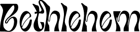 Bethlehem font