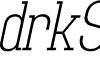 Adirek Slab DEMO ExtraLight Italic font