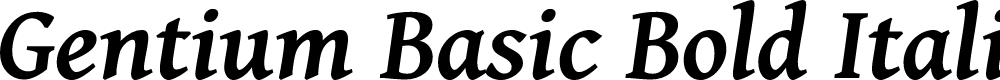 Preview image for Gentium Basic Bold Italic