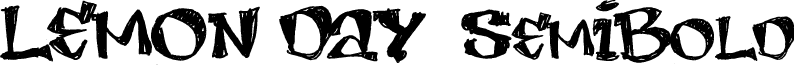 LEMON DAY  SemiBold font