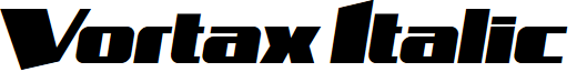 Vortax Italic font