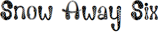 Snow Away Six font