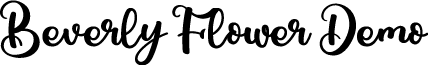 Beverly Flower Demo font