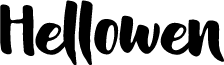 Hellowen font