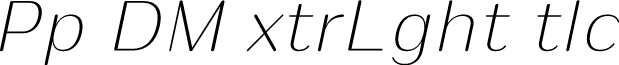 Puipui DEMO ExtraLight Italic