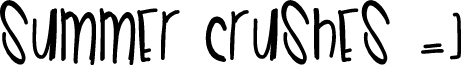 SummerCrushes font