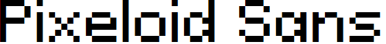 Pixeloid Sans font